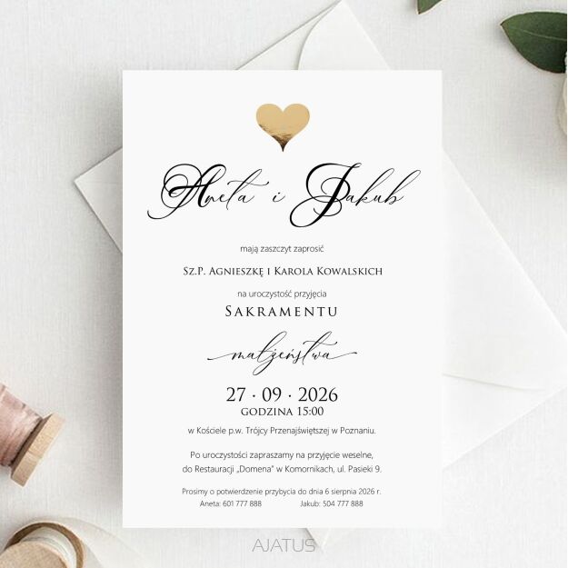 ZAPROSZENIA FORMAT B6 WZ3