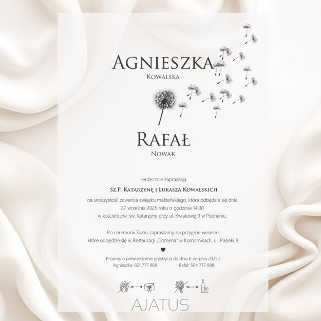 A5 ZAPROSZENIA DMUCHAWIEC -68 KALKA