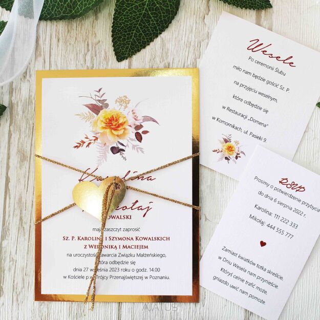 JKZ-A6 ZŁOTO-8 POMARAŃCZOWA RÓŻA