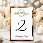 Numery Stołów ORNAMENT ZŁOTO/ECO - 2