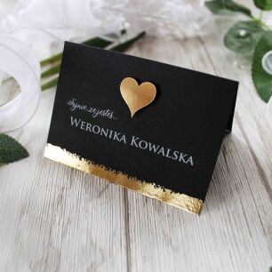 Winietki Seria JKZ GLAMOUR ZŁOTE SERCE 3D