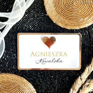 Winietki ZŁOTE Seria JKZO serce 3D