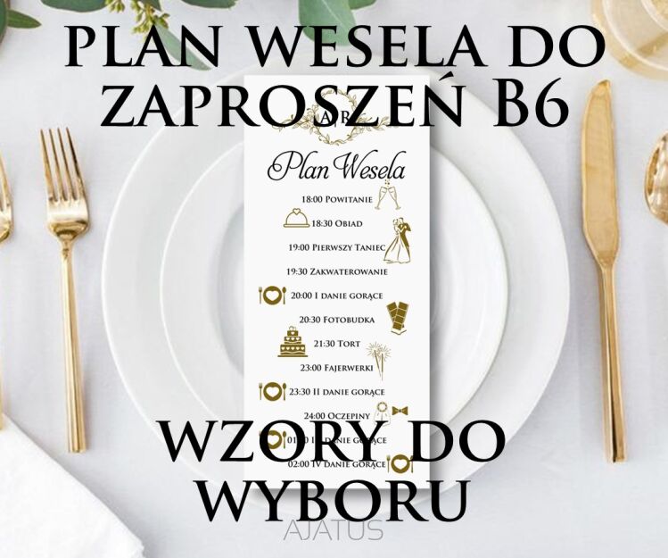 PLAN WESELA DO ZAPROSZEŃ B6