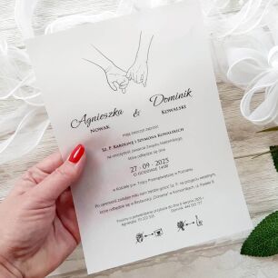 A5 ZAPROSZENIA DŁONIE -59 KALKA