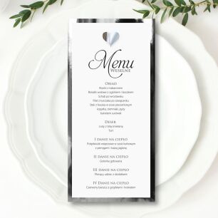 MENU SERCE 3D SREBRO