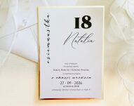 B6 ZAPROSZENIA URODZINY SREBRO - 2