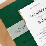 A6 CIEMNA ZIELEŃ DWUKARKOWE OPASKA  - 1 - 2