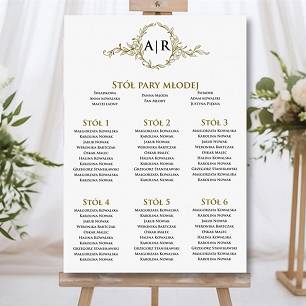 PLAKAT - PLAN STOŁÓW A3 