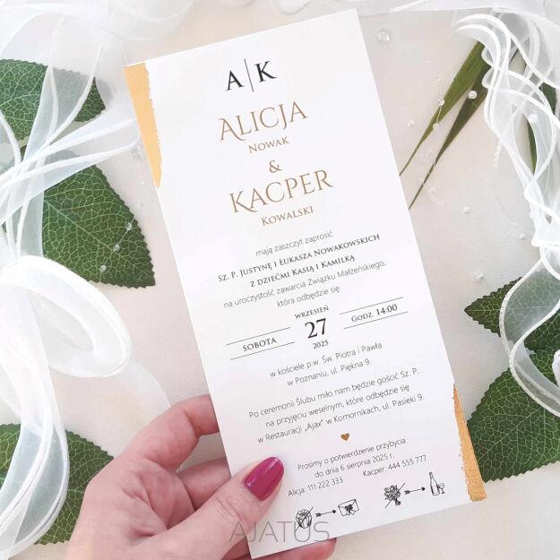 DL ZŁOCENIE INICJAŁY