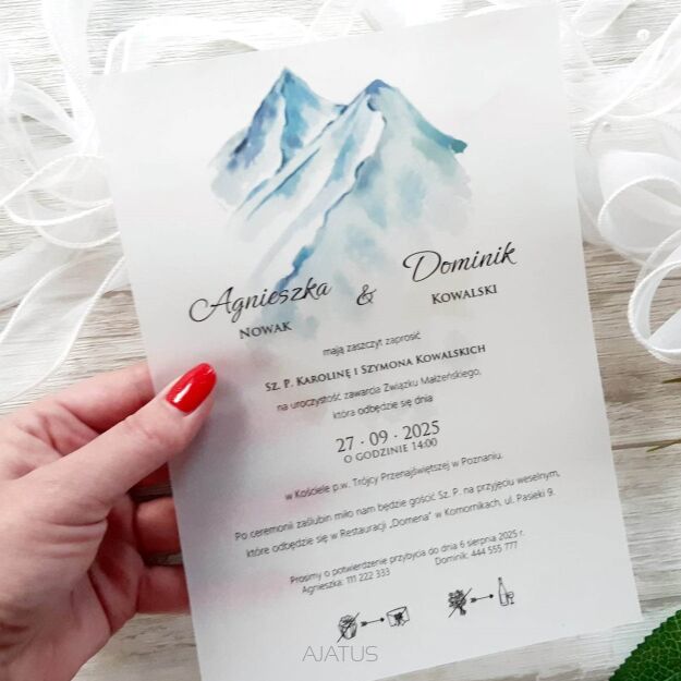 A5 ZAPROSZENIA GÓRY -55 KALKA