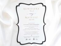 ZAPROSZENIA JKZ A5 CZARNE laser - 2