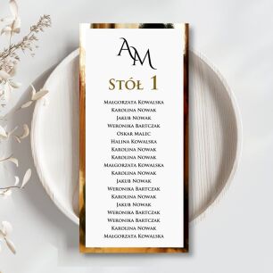 PLAN STOŁÓW ZŁOTO INICJAŁY