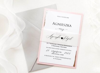 A6 RÓŻ DWUKARKOWE OPASKA  - 1