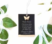 Zawieszki na alkohol GLAMOUR SREBRO MOTYLEK 3D - 4