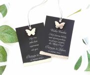 Zawieszki na alkohol GLAMOUR SREBRO MOTYLEK 3D - 2