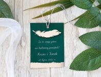 Zawieszki na alkohol JKZ GLAMOUR SREBRO PIÓRKO 3D - 3