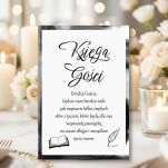 NAPIS KSIĘGA GOŚCI KOLOR DO WYBORU - 2