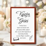 NAPIS KSIĘGA GOŚCI KOLOR DO WYBORU - 6