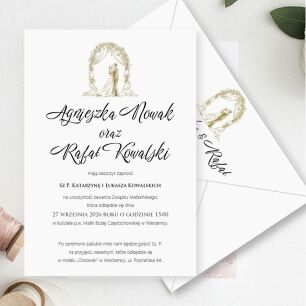 KOD014 ZAPROSZENIA FORMAT B6 PARA ŁUK