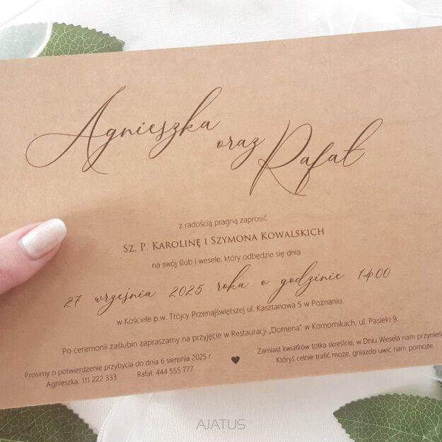 A5 ZAPROSZENIA POZIOMO-96 ECO