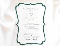 ZAPROSZENIA JKZ A5 CIEMNA ZIELEŃ laser - 2