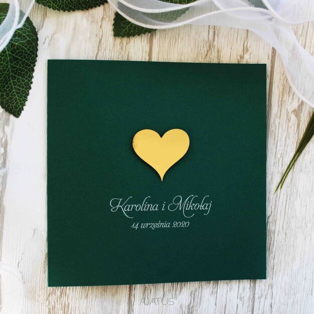 KW NW-18 ZŁOTE SERCE CIEMNA ZIELEŃ