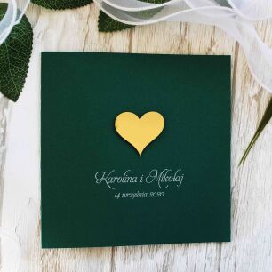 KW NW-18 ZŁOTE SERCE CIEMNA ZIELEŃ