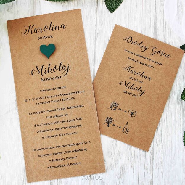 DL ECO SERCE CIEMNA ZIELEŃ 3D