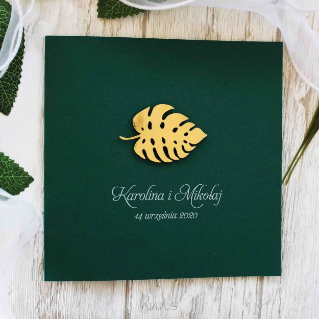 KW NW-10 ZŁOTY LIŚĆ MONSTERA CIEMNA ZIELEŃ