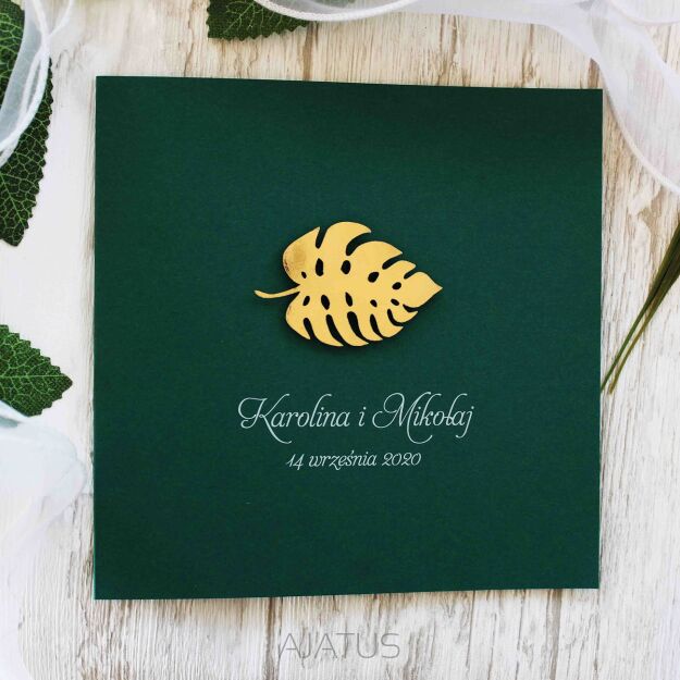 KW NW-10 ZŁOTY LIŚĆ MONSTERA CIEMNA ZIELEŃ