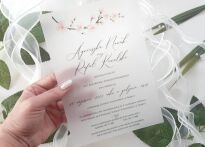 A5 ZAPROSZENIA KWIATY WIŚNI -90 KALKA - 2