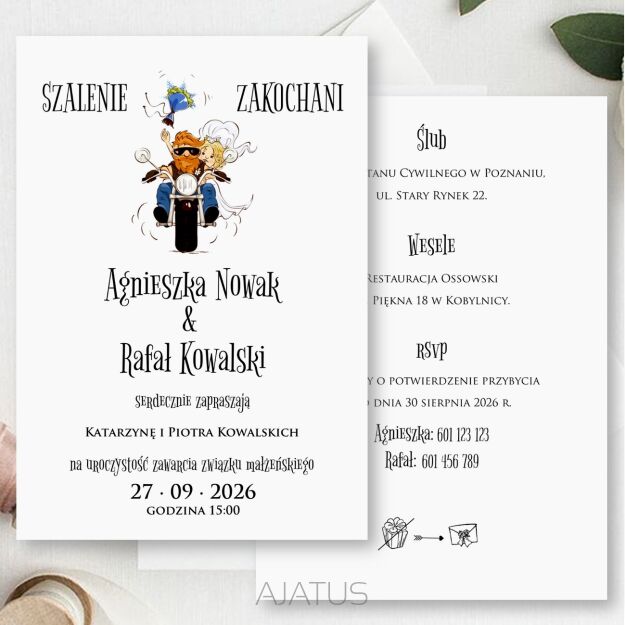 ZAPROSZENIA FORMAT B6 MOTOR