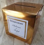 Pudełko na telegramy ZŁOTE -