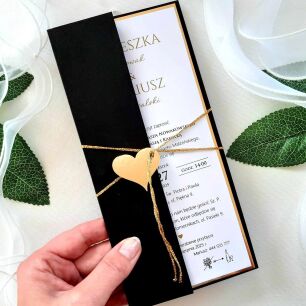 ZŁOTO-CZARNE OKŁADKA/ETUI DL