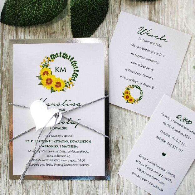 JKZ-A6 SREBRO -11 SŁONECZNIKI