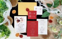 JKZ ZŁOTO BORDO KWIATY - 2