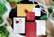 JKZ ZŁOTO BORDO KWIATY - 4