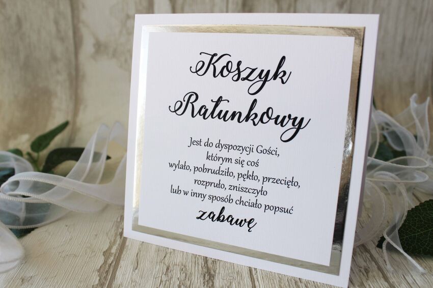 NAPIS KOSZYK RATUNKOWY - 2