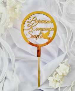 Topper KOMUNIA PIERWSZA KOMUNIA ŚWIĘTA