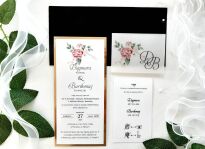 DL ZŁOTO KALKA KWIATY RÓŻ  - 3 - 3