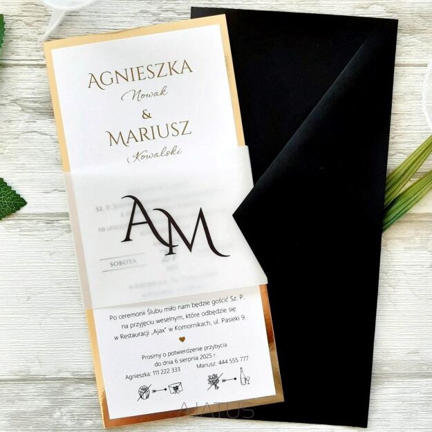 DL ZŁOTO KALKA INICJAŁY  - 1