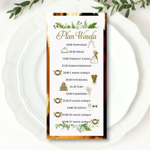PLAN WESELA GZ ZŁOTO/ECO/CIEMNA ZIELEŃ