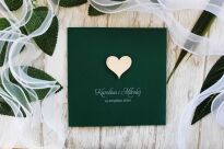 KW NW-16 SREBRNE SERCE CIEMNA ZIELEŃ - 3