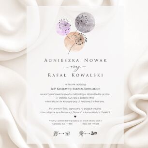 A5 ZAPROSZENIA NOWOCZESNE DMUCHAWIEC -89 KALKA