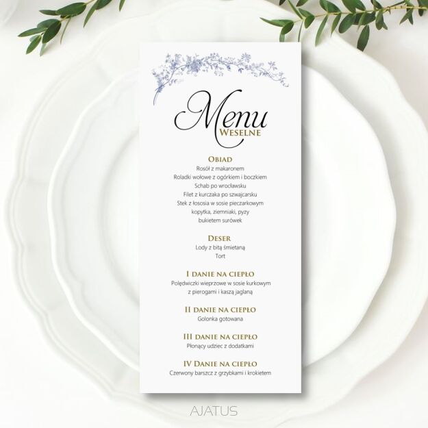 M-109 MENU/ZŁOTO/SREBRO