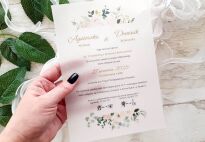 A5 ZAPROSZENIA RÓŻ KWIATY-86 KALKA - 2