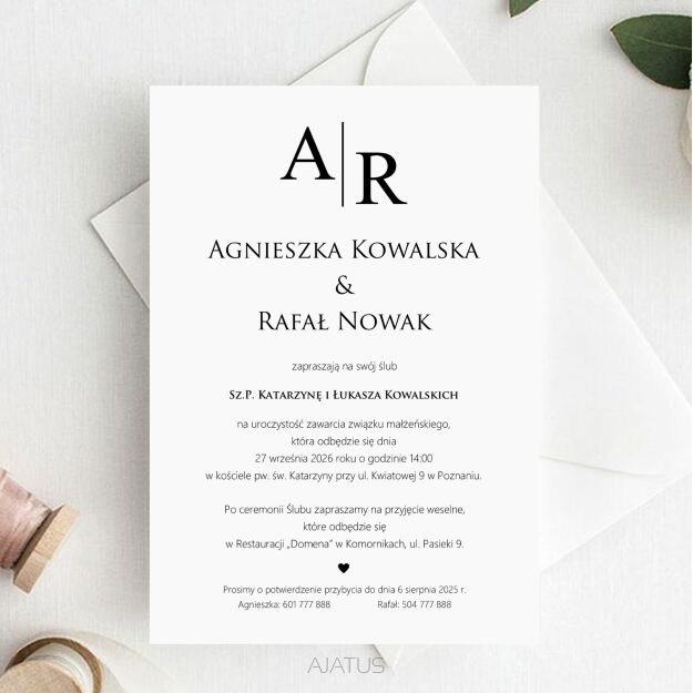 ZAPROSZENIA FORMAT B6 WZ4