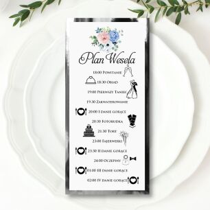 PLAN WESELA ZŁOTY/SREBRNY KWIATY 1