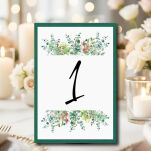 Numery Stołów ZIELEŃ 1 - 2