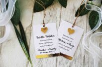 Zawieszki na alkohol JKZ GLAMOUR ZŁOTE SERCE 3D - 2